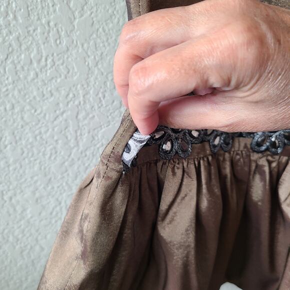 Vintage Y2K Rossi Roma Sequin Silk Skirt SZ Small Embellished‎ Party Trumpet - Picture 7 of 11